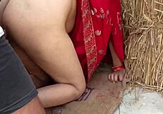 Indian maid wife outdoor anal.