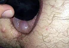 Fucking my puffy man pussy with a toy 😈