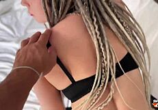 Beauty With Dreadlocks Deepthroats And Fucks To Creampie POV