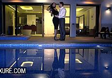 Gorgeous Brunette Fucks In Front Of Her Husband