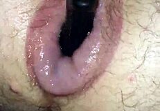 Fucking my puffy man pussy with a toy 😈