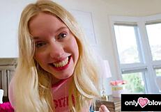 onlyteenblowjobs - she slurps quietly on my hard cock