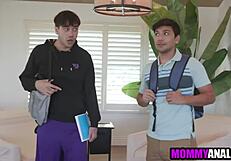 horny teacher gets double penetrated by students in wild old and young anal session. she craves every thrust.