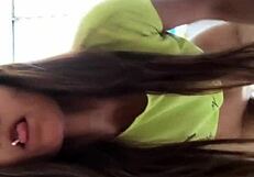 Lonely latina milf in lingerie gets horny for massage and anal