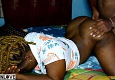 we had an intense fuck in doggystyle after she stroked my big cock.