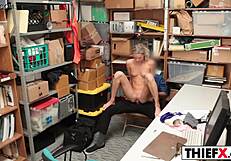 Pretty teen 18+ gal punished in prison with big cock penis for burglary hardcore amateur