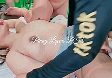 Pinay Scandal Threesome with Shaved Beauties