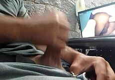 Soloboy stroking it hard in session 34