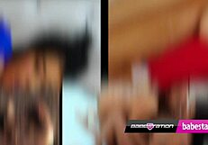 Beth Bennet Rips Nylons on Babestation Show