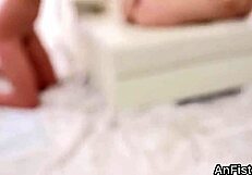 Slutty Lesbians Fist Tight Cunts and Assholes