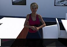 Deepthroat action with big cock in gameplay part 4