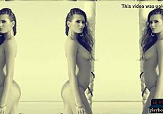 Sexy Brunette Models Strip for Playboy