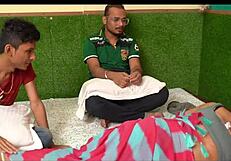 Indian Stepmom Joins Teen Threesome For Big Tit Creampie Action!