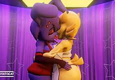 Fredinas nightclub orgy party with lesbian cumshot