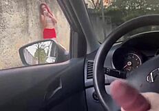 asking info on street to hot girl at bus stop