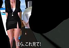 Yuna-sensei visits home, bound in bondage with big ass