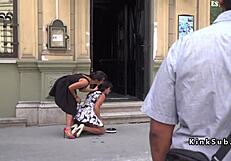 Hungarian slave exposed naked in public for first time