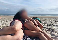 Milf gets surprised by unexpected public anal creampie with big cock