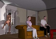 Yuna-sensei visits home, bound in bondage with big ass