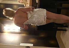 i watch the hot model drop her dress