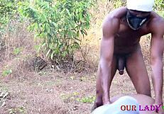 Hardcore Amateur Raw Sex With BBW Big Ass Outside In Threesome