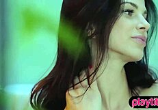 Beautiful Brunette Teen Sophie Shows Tight Pussy and Small Tits in Compilation