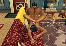 Part 2 - Desi Saree Widow Aunty Shweta's Horny Anal with Big Cock?