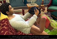 Part 2 - Desi Saree Widow Aunty Shweta's Horny Anal with Big Cock?