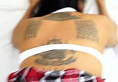 asian girlfriend takes hard fuck doggystyle creampie