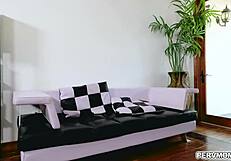 Arab milf Cali Lee gets horny and gives her hot stepson Alex Jett a tasty blowjob, swallowing all his cum