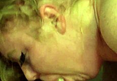 White girl sucking dick with intense passion