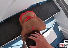 My Thai girlfriend loves getting her big tits fucked raw outdoors in POV! 😍