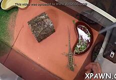 Playful Amateur Whore Groans During Sucking Competition, Leading to Intense Fucking with Her Couple Partner