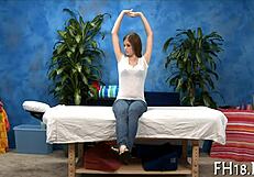 I relax with soothing massage sessions