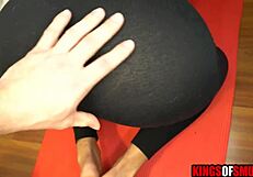 I Ripped Stepsister's Yoga Pants to Fuck Her from Behind