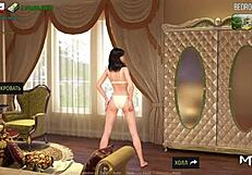 Take it off, maid! Show me everything now!