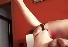 Gay Amateur Anal Dildo Close-Up