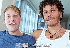 Parker Michaels And Jay Fine Engage In Intense Interracial Gay Sex.