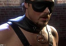 Redhead Mistress Monica Mayhem Sucks Off Chained Slave Before Fucking