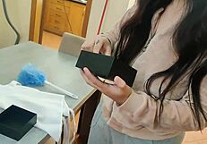 Maid With Glasses Takes Butt Plug And Vibrator For Intense Internal Cumshot.