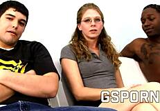 real cuckold couple gets fucked by big black cock