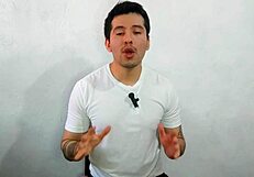 Mexican gay man gives oral to straight coworker in creek, leading to bareback penetration in abandoned house