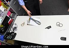 Security Officer Drags Thief to LP Office for Raw Strip Search!