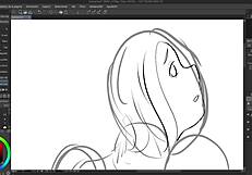 gravity rush kat flashing in speedpaint animation