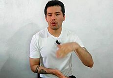 Mexican gay man gives oral to straight coworker in creek, leading to bareback penetration in abandoned house