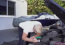 Horny Stepson Pounds Stepdad in Intense Hardcore Gay Action.