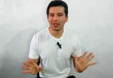 Mexican gay man gives oral to straight coworker in creek, leading to bareback penetration in abandoned house