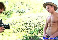 Watch this cut gay jock get his ass drilled