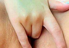 Excited Student Shoves Polka Dots Deep in Her Tight Young Pussy! Unbelievable!