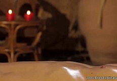 gay couple performing a detailed ritual massage with hunks